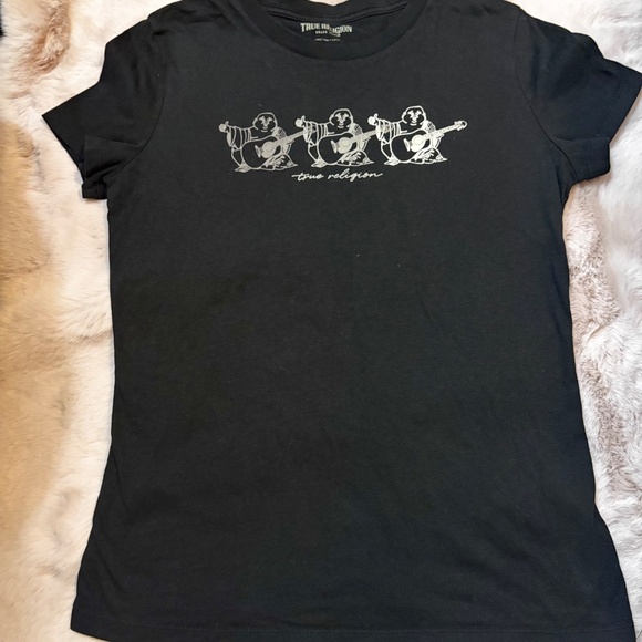True Religion The Three Buddha Short Sleeves Tee size Large - Picture 8 of 9